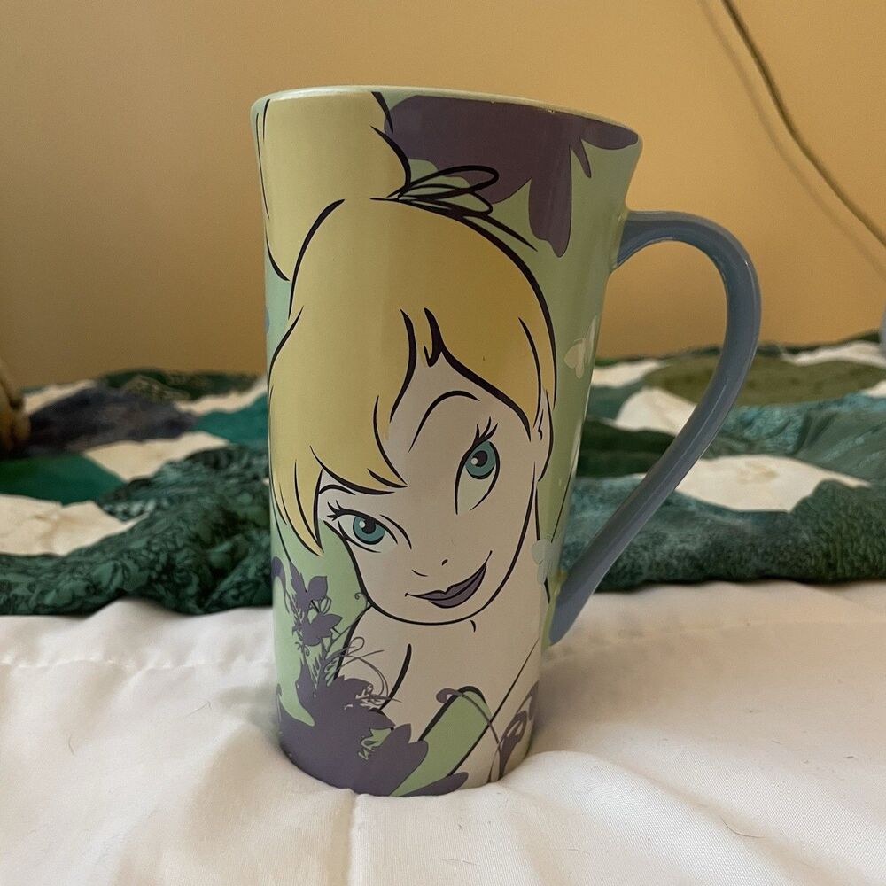 Disney store Tinkerbell Tall Mug Green
